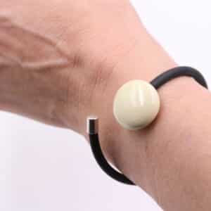 bracelet Soleil pvc en céramique pour femme couleur ivoire