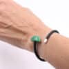 Bracelet inca pvc en Céramique pour femme couleur vert feuille