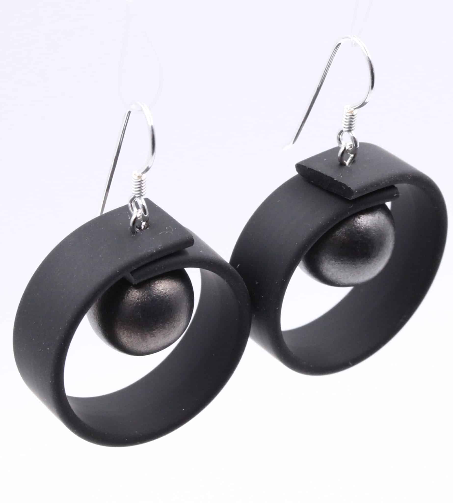 Boucles d'oreilles Tempo en céramique pour femme couleur fonte