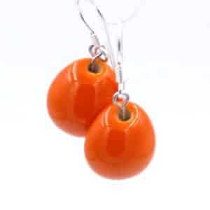Boucles d'oreilles gouttes d'eau en céramique