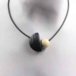 Collier Naïs pvc en céramique pour femme couleur ivoire