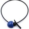 Collier shogun en céramique pour femme couleur azur