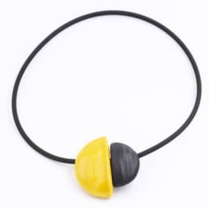 Collier Inca en céramique pour femme couleur soleil