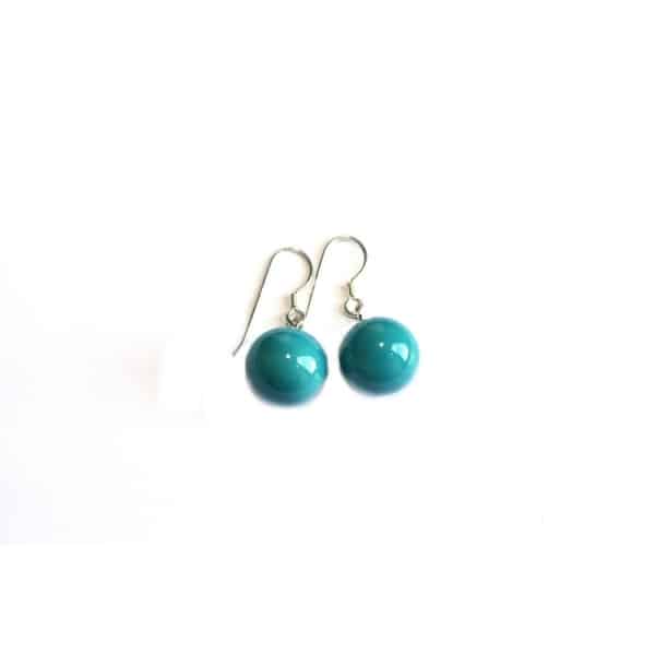 Boucles d'oreilles 'Perles' turquoise
