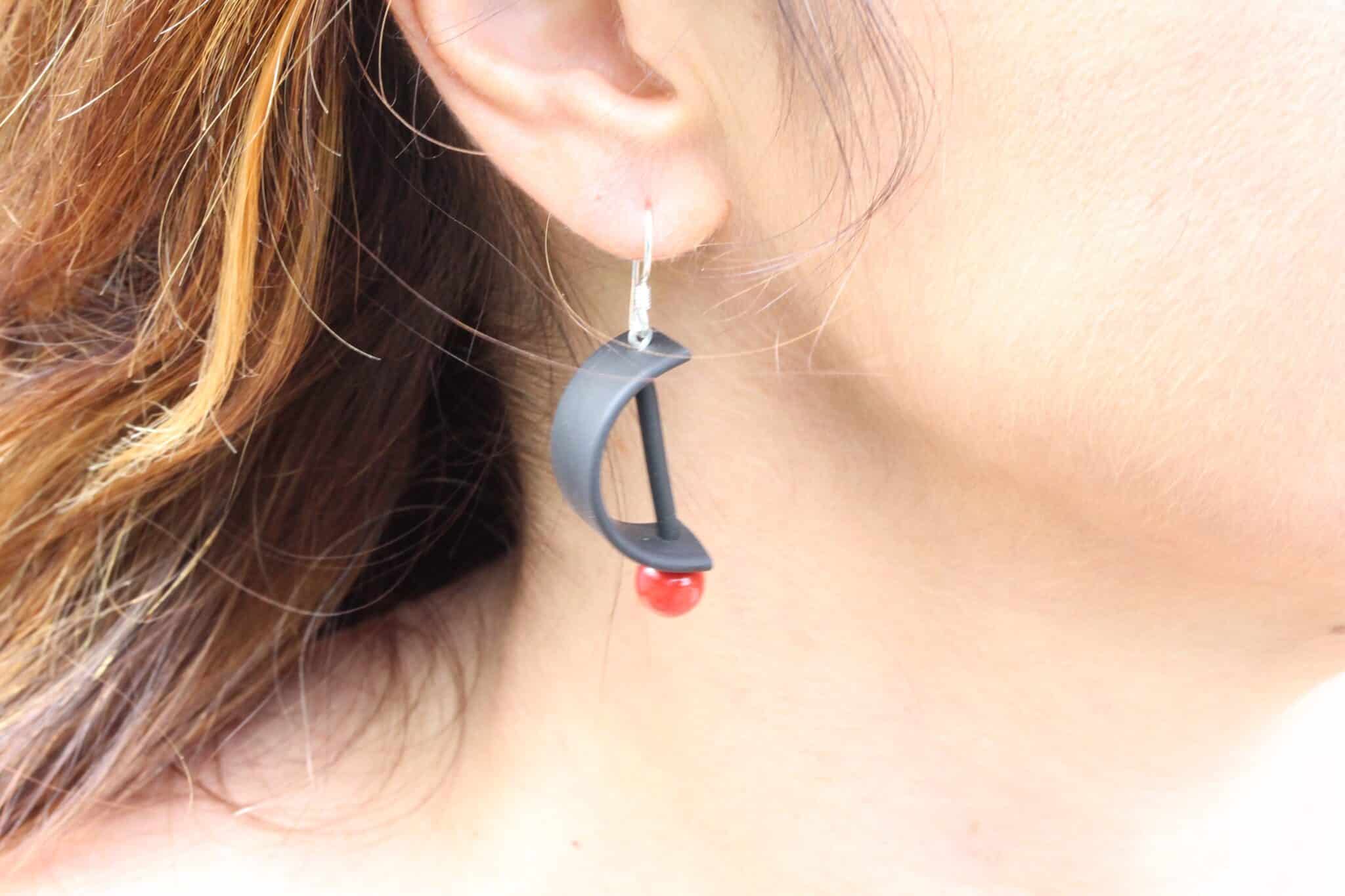 Boucles d’Oreilles Alpha en céramique - Renaud Andreani