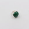Bague bulle en céramique artisanale pour femme couleur vert feuille