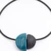Collier Inca en céramique pour femme couleur bleu canard