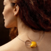 Collier Graphik en céramique sur câble acier